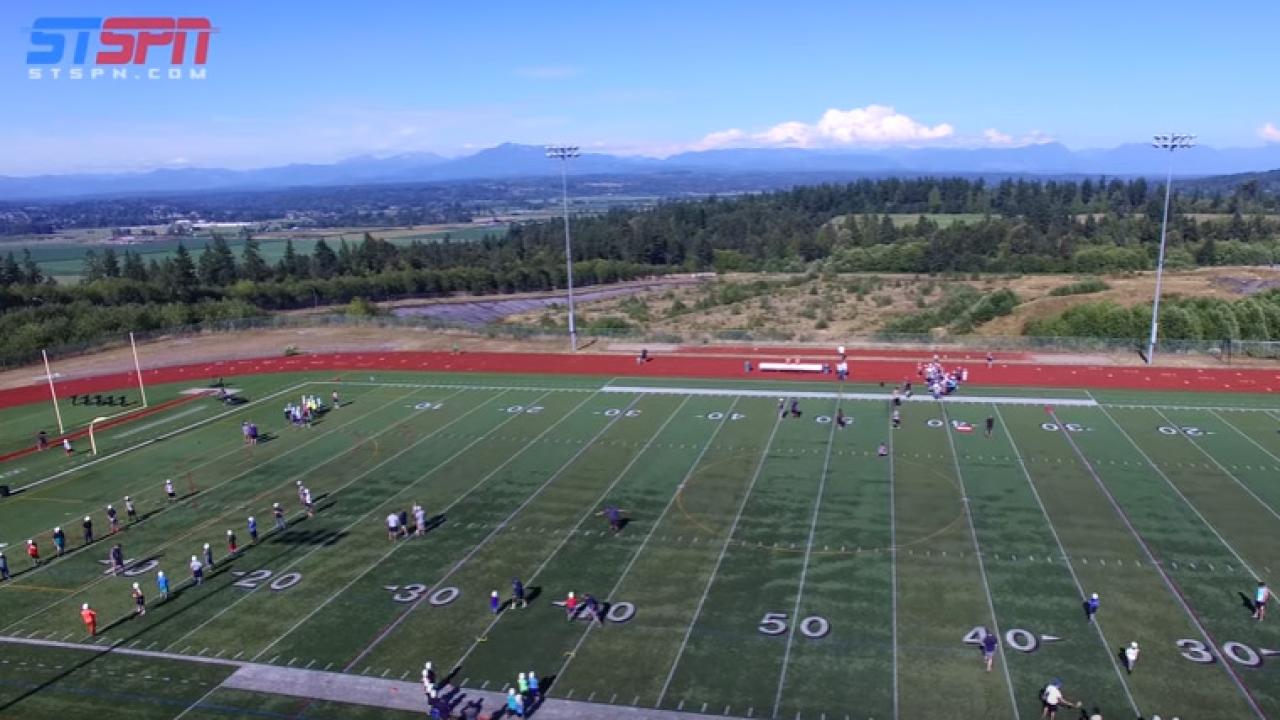 Glacier Peak Youth Football Camp Fly Over 